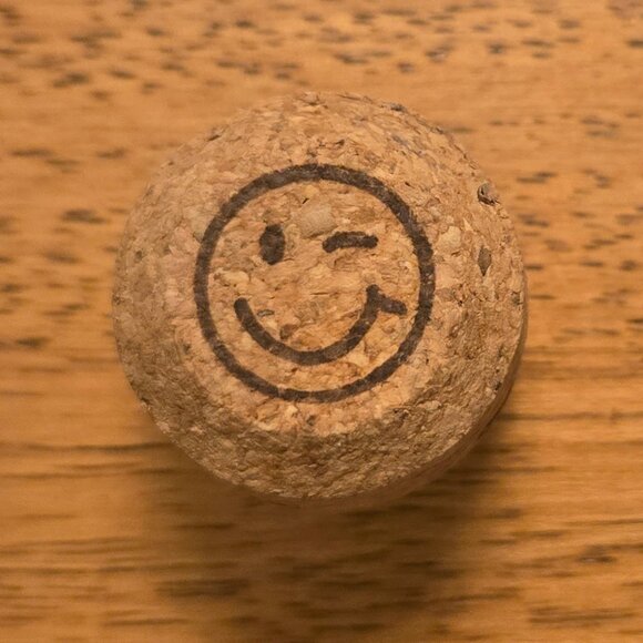 Handmade Other - Brand New Hand Crafted Magnet Created from Champagne Cork Smiley Face